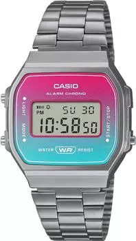CASIO цифровые часы винтажной серии градиентный цвет детский металлик серый Overseas модель [Casio] A168WERB-2A мужские женские [Товар]