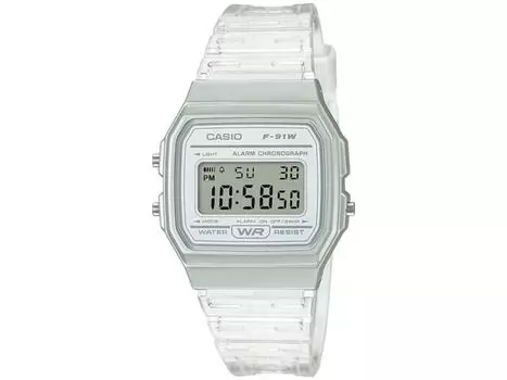 Casio Collection F-91WS-7JH Мужские часы в блистерной упаковке со светодиодной подсветкой Секундомер НОВИНКА