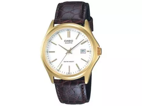 CASIO Collection MTP-1183Q-7AJH Мужские часы Коричневый кожаный ремешок Индикатор даты