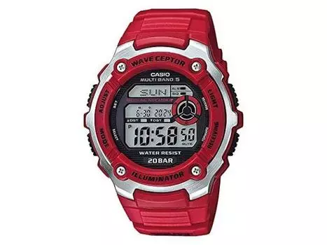 Casio Collection Wave Scepter WV-200R-4AJF Мужские Часы Красный День/Дата Таймер НОВИНКА