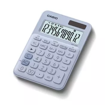 Casio Colorful Calculator Pale Blue 12 Digit Mini Just Type MW-C20C-LB-N