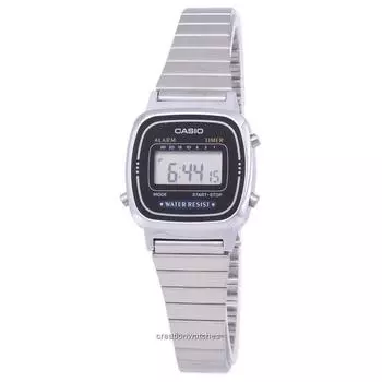 Casio Digital Classic Alarm Timer LA670WA-1DF LA670WA-1 женские часы чёрный