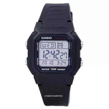 Casio Digital Classic Illuminator W-800H-1AVDF W-800H-1AV Мужские часы чёрный