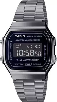 [Casio] Digital Watch Vintage Series A168WGG-1B Men s Women s Kids Metallic Gray Inverted LCD Overseas Model [Parallel Import]