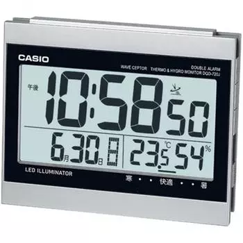 Casio Dqd 720j 8jf [серебристые радиочасы с термогигрометром]