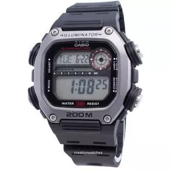 Casio DW-291H-1AV Кварцевые мужские часы 200M чёрный