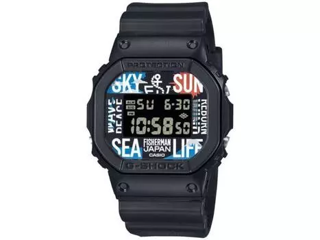 Casio DW-5600RF24-1JR G-SHOCK Reborn Art Festival x FISHERMAN JAPAN Черный НОВЫЙ