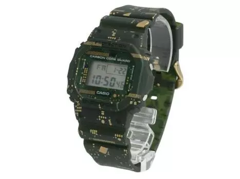 Casio DWE-5600CC-3 G-Shock Мужские часы Зеленый цифровой квадратный корпус из углеродного волокна НОВЫЙ