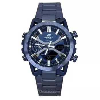 Casio Edifice Analog Digital Cool Blue Edition Smartphone Link Blue Dial Solar ECB-2000CB-2 100M Мужские часы синий