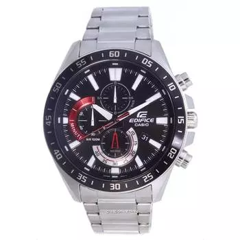 Casio Edifice Chronograph Analog Quartz EFV-620D-1A4V EFV620D-1A4 100M Мужские часы чёрный