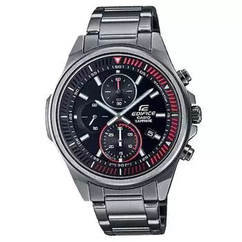 Casio Edifice Chronograph Аналоговые кварцевые часы из нержавеющей стали EFR-S572DC-1A EFRS572DC-1 100M Мужские часы