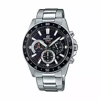 [Casio] EDIFICE CHRONOGRAPH Casio EDIFICE Chronograph EFV-570D-1A Watch Men s Analog Waterproof Black Black Silver