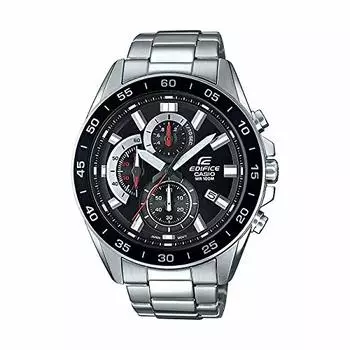 CASIO EDIFICE CHRONOGRAPH Часы Casio EDIFICE Chronograph Analog Waterproof Black Black Silver EFV-550D-1A Men s [Товар]