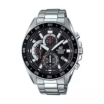 CASIO EDIFICE CHRONOGRAPH Часы Casio EDIFICE Chronograph Analog Waterproof Black Black Silver EFV-550D-1A Men s [Товар]