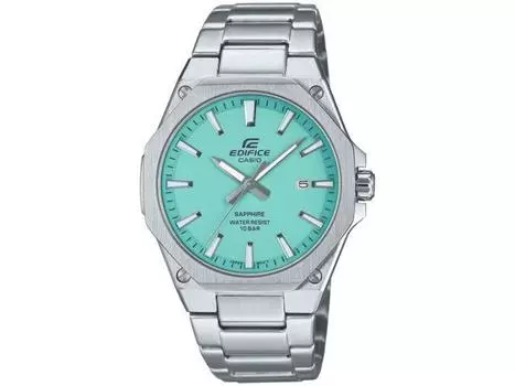 Casio Часы EDIFICE EFR-S108DJ-2BJF с сапфировым стеклом, бирюзовый циферблат, 39,9 мм