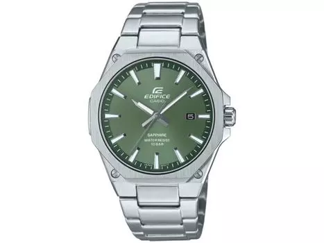 Casio EDIFICE EFR-S108DJ-3AJF кварцевые часы с сапфировым стеклом и зеленым циферблатом 39,9 мм