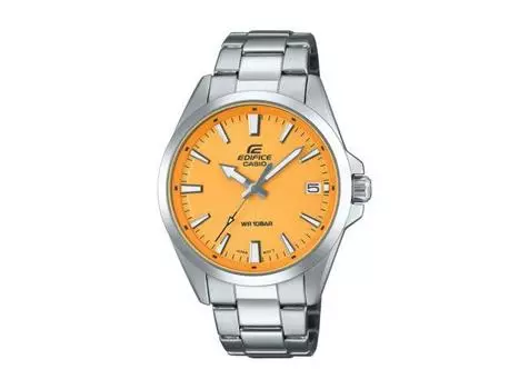 CASIO EDIFICE EFV-100DJ-9AJF Элегантные мужские часы из нержавеющей стали с желтым циферблатом НОВЫЕ