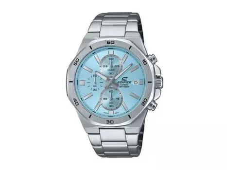CASIO EDIFICE EFV-640DJ-2BJF Синий циферблат Спортивный хронограф Мужские часы из нержавеющей стали НОВЫЕ