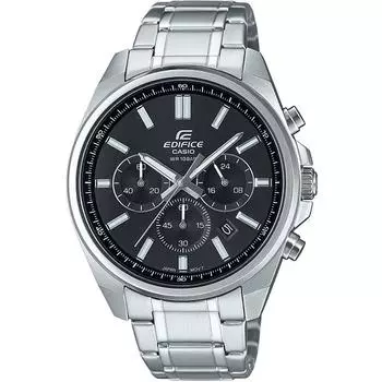 CASIO EDIFICE EFV-650DJ-1AJF [EDIFICE Standard Chronograph Mens Metal Band] Круглые часы, серебристые
