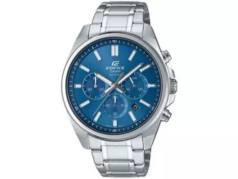 CASIO EDIFICE EFV-650DJ-2AJF Мужские серебряные наручные часы из нержавеющей стали с хронографом