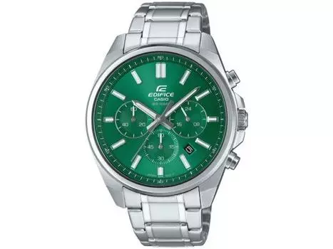 CASIO EDIFICE EFV-650DJ-3AJF Мужские серебряные наручные часы из нержавеющей стали с хронографом