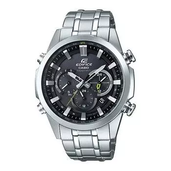 CASIO EDIFICE EQW-T630JD-1AJF [Часы мужские радиоуправляемые на солнечных батареях EDIFICE] Круглые часы серебристые
