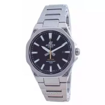 Casio Edifice Slim Line Кварцевые мужские часы с черным циферблатом EFR-S108D-1A 100M