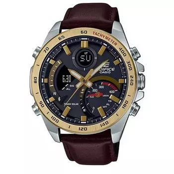 Casio Edifice Смартфон Link Аналоговый цифровой хронограф Tough Solar ECB-900GL-1A ECB900GL-1 100M Мужские часы чёрный
