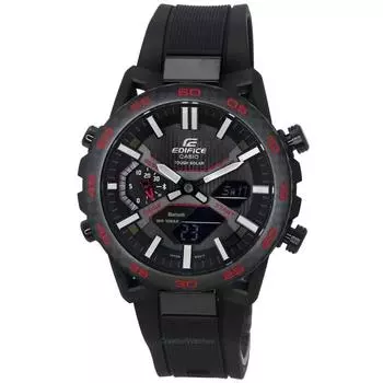Casio Edifice Sospensione Mobile Link Аналоговые цифровые солнечные часы ECB-2000PB-1A 100M Мужские часы чёрный