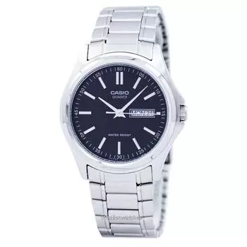 Casio Enticer Quartz Analog Black Dial MTP-1239D-1ADF MTP-1239D-1A Мужские часы чёрный