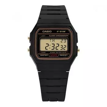 Casio F 91wg 9qhdF F 91wg 9q цифровые квадратные винтажные ретро часы для общественных мест из искусственной кожи F-91WG-9QHDF