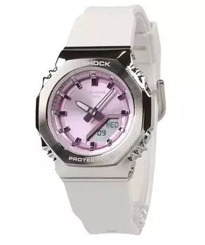 Casio G-Shock Analog Digital Bio-Based Resin Strap Pink Dial Quartz GM-S2110-7A6 200M Women s Watch розовый