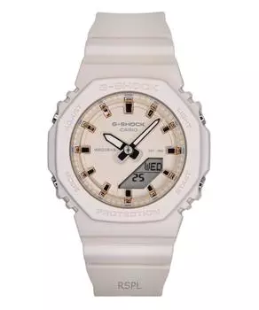 Casio G-Shock Аналогово-цифровые часы с полимерным ремешком, бежевым циферблатом, кварцевые GMA-P2100M-4A 200М Женские часы бежевый