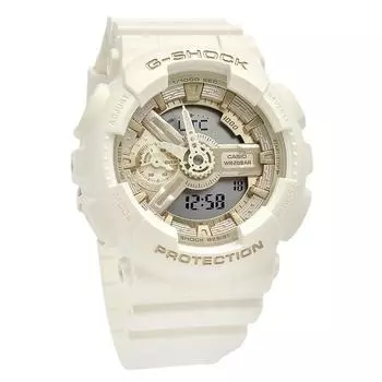 Casio G-Shock аналоговые цифровые био-смоляные однотонные кварцевые часы GMA-S110ST-7A 200M женские часы кремовый