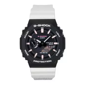 Casio G-Shock Аналоговые Цифровые Charles Darwin Foundation Смартфон Link Черный Циферблат Солнечные GA-B2100CD-1A7 200M Мужские Часы чёрный