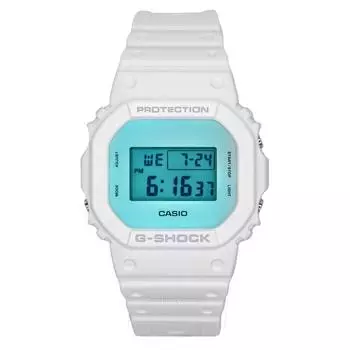 Casio G-Shock цифровые белые кварцевые часы с ремешком из смолы DW-5600TL-7 200M мужские часы синий