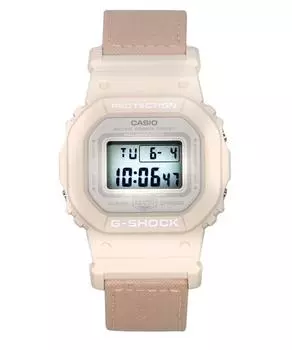 Casio G-Shock Цифровые кварцевые женские часы с органическим розовым тканевым ремешком из биосмолы GMD-S5600CT-4 200M кремовый
