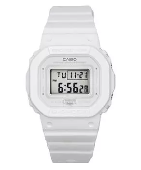 Casio G-Shock Digital, белый полимерный ремешок, белый циферблат, кварцевые женские часы GMD-S5600BA-7 200M белый
