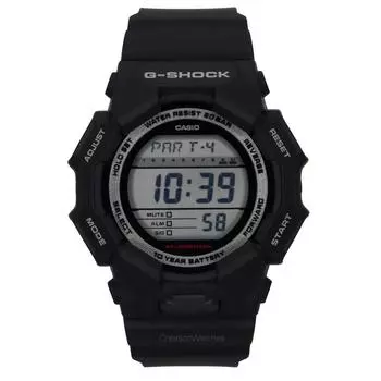Casio G-Shock Digital Bio-Based Black Resin Remezzo Black Dial Quartz GD-010-1 200M Мужские часы чёрный