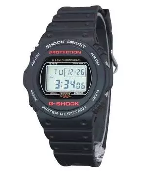 Casio G-Shock Digital Кварцевые часы с полимерным ремешком DW-5750UE-1 200M Мужские часы чёрный