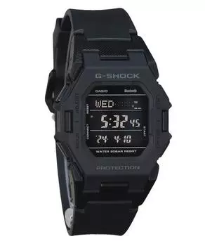 Casio G-Shock Digital Smartphone Link Черный Ремешок Из Смолы Кварцевые GD-B500-1 200M Мужские Часы чёрный