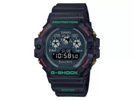 Casio G-Shock DW-5900FA-1JR FACETASM Мужские часы Черный полимерный ремешок День/дата НОВЫЕ