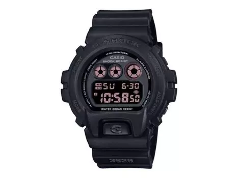 Casio G-SHOCK DW-6900UMS-1JF MAT BLACK RED EYE цифровые часы LED подсветка 50 мм