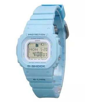 Casio G-Shock G-Lide Digital Light Blue Bio Based Resin Brake Quartz GLX-S5600-2 200M Женские часы