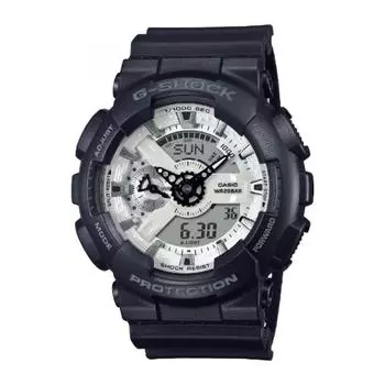 Casio G Shock G Shock Black And Brilliant White Series Black Ga 110wd 1ajf