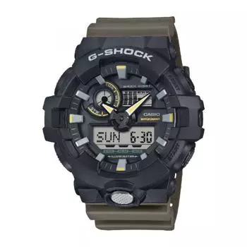 Casio G Shock G Shock Двухцветные утилитарные цвета Оливково-зеленый Ga 710tu 1a3jf