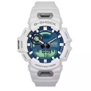 Casio G-Shock G-Squad Аналоговый цифровой смартфон Link Ремешок из био-основанной смолы Синий циферблат Кварцевые мужские часы GBA-900CB-7A 200M синий