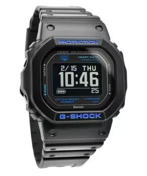 Casio G-Shock G-Squad Цифровой смартфон Link Bluetooth Био-полимерные солнечные часы DW-H5600-1A2 200M Мужские часы чёрный