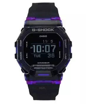 Casio G-Shock G-Squad Цифровой Связь со смартфоном Ремешок из полимерной смолы Кварцевый GBD-200SM-1A6 200М Мужские часы чёрный