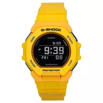 Casio G-Shock G-Squad Digital Smartphone Link Yellow Bio-Based Quartz GBD-300-9 200M Мужские часы чёрный